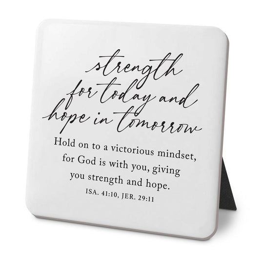 Desk Plaque Strength Today Hope