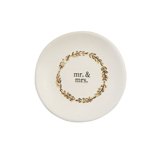 Mr & Mrs Wedding Ring Dish