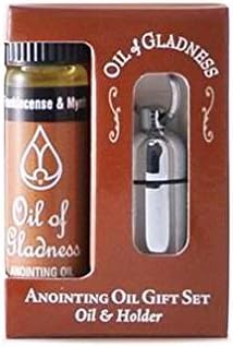 Oil of Gladness Anointing Oil Gift Set Silver