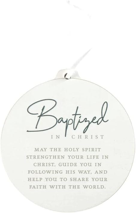 Ornament Baptized In Christ White