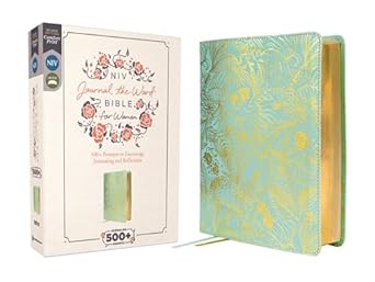 NIV, Journal the Word Bible for Women (Perfect for Note-Taking), Leathersoft, Teal, Red Letter, Comfort Print