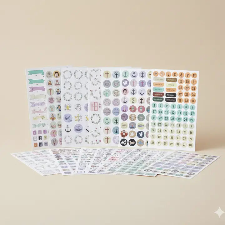 Christian Journaling Stickers, 31 Sheets