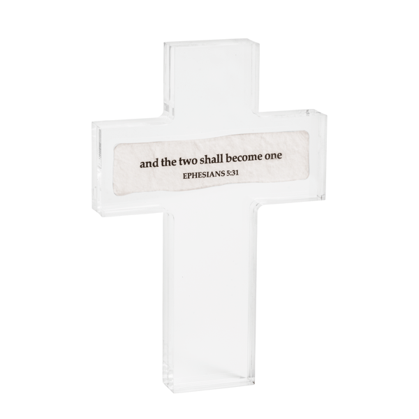Ephesians 5:31 Acrylic Cross