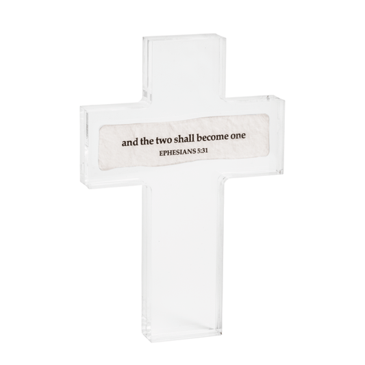 Ephesians 5:31 Acrylic Cross