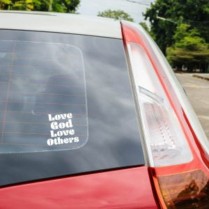 Decal Vinyl Love God