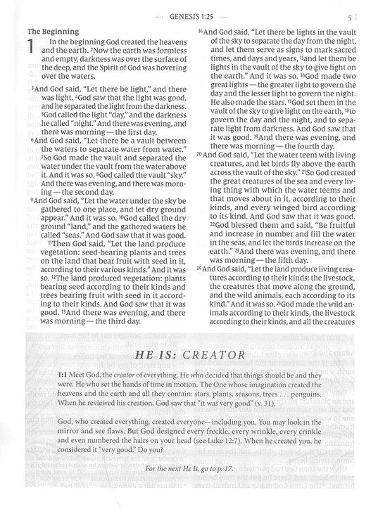Flourish: The NIV Bible for Women, Comfort Print, Cloth Over Board, Cream