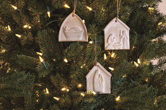 Nativity Lace Ornaments, Sold Separately