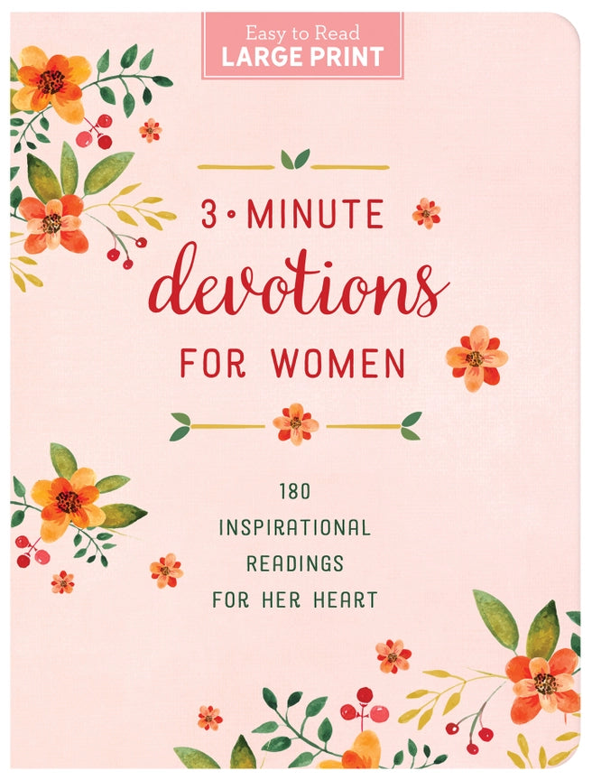 3-Minute Devotions For Women Large Print