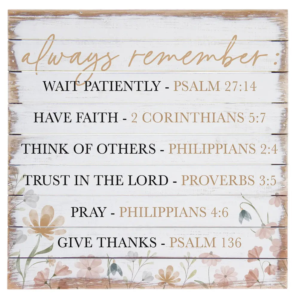 Always Remember Verses - Perfect Pallets