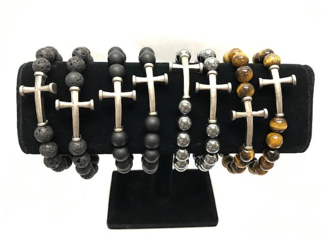 Men's Nail Cross Bracelet