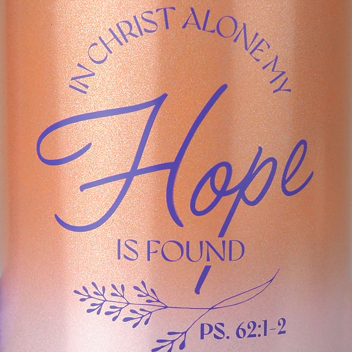 Kerusso 30 oz Stainless Steel Mug with Straw Hope