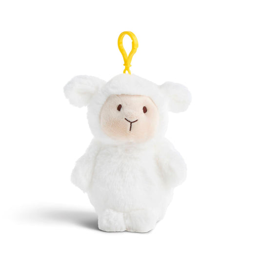 White Lamb Bag Charm - 6in