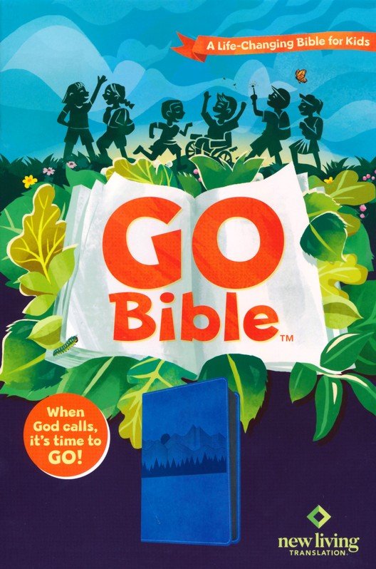 NLT Go Bible for Kids (Leatherlike, Blue Mountains)