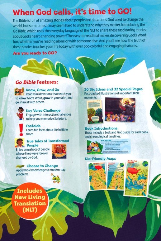 NLT Go Bible for Kids (Leatherlike, Blue Mountains)