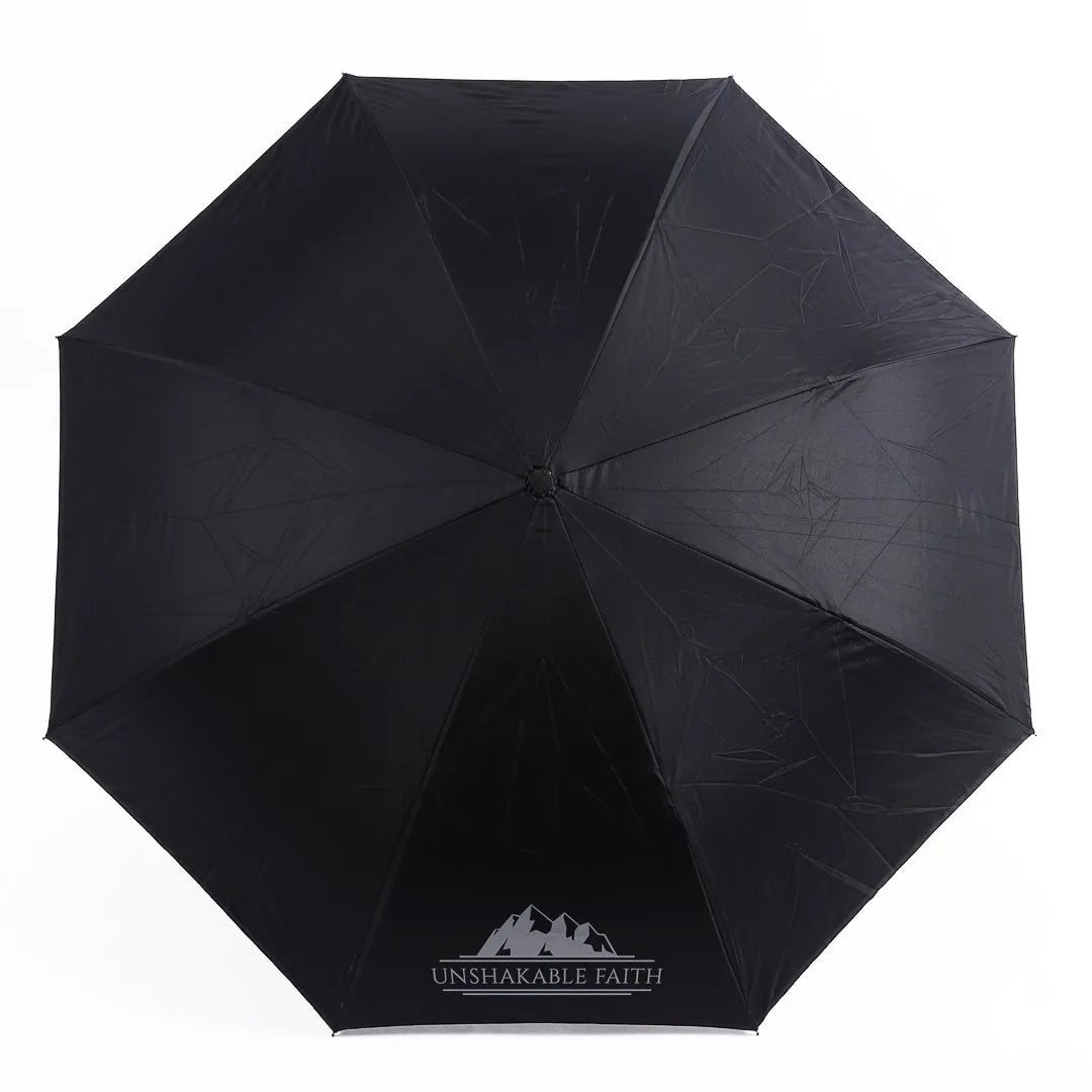Unshakable Faith Umbrella Reversible, Black