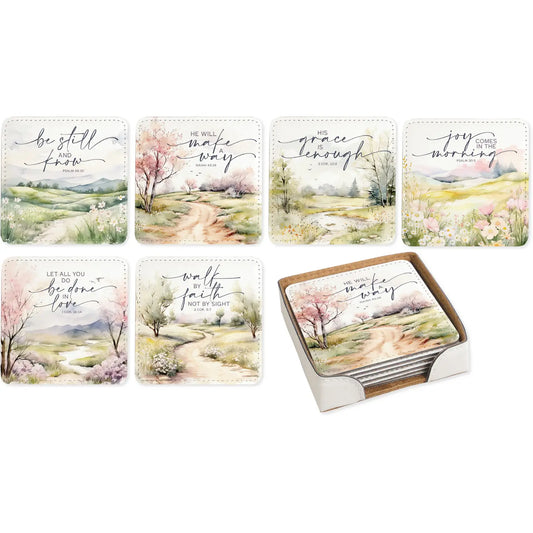 Landscape Assorted - Coaster Set - 6 Assorted