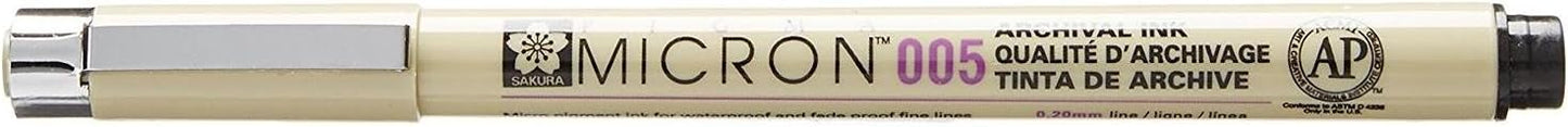 Pigma Micron Pen (005) .20mm: Black