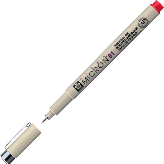 Pigma Micron Pen .25mm: Red