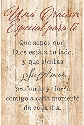 Una Oracion Especial Para Tí - A Special Prayer - Inspirational Saying in Spanish 6x9 Wood Plaque