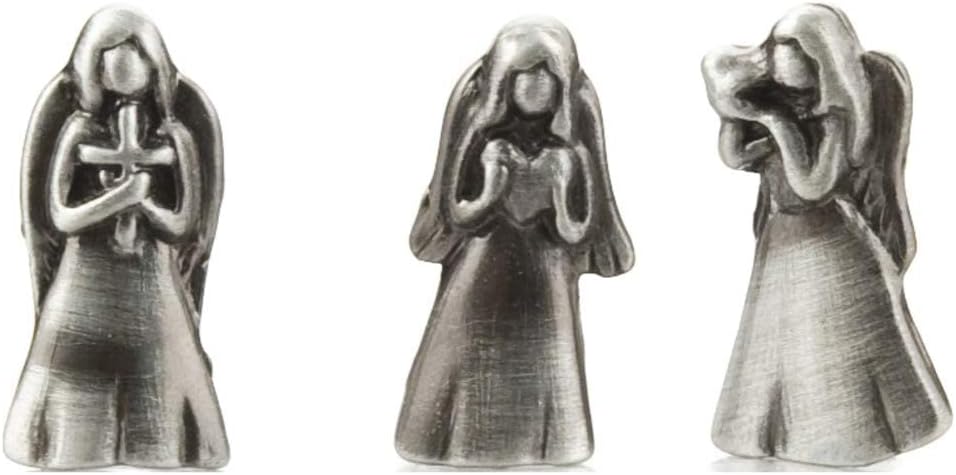 Angel Prayer Box Trinket - Triple Angels Charm