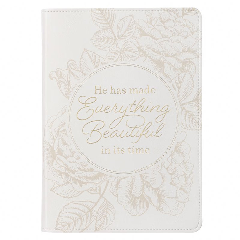 Everything Beautiful White Classic Journal Ecclesiastes 3:11