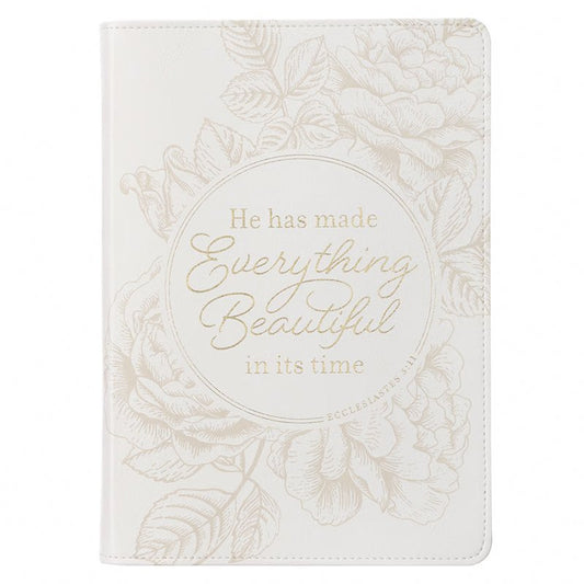 Everything Beautiful White Classic Journal Ecclesiastes 3:11