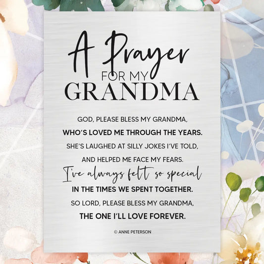 Prayer For My Grandma - Renew My Soul 6X9 Wood Plaque