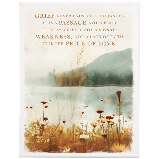 Grief Never Ends - Wrapped Canvas