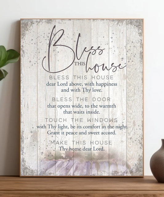 Bless This House 11x15 MDF Statement Board