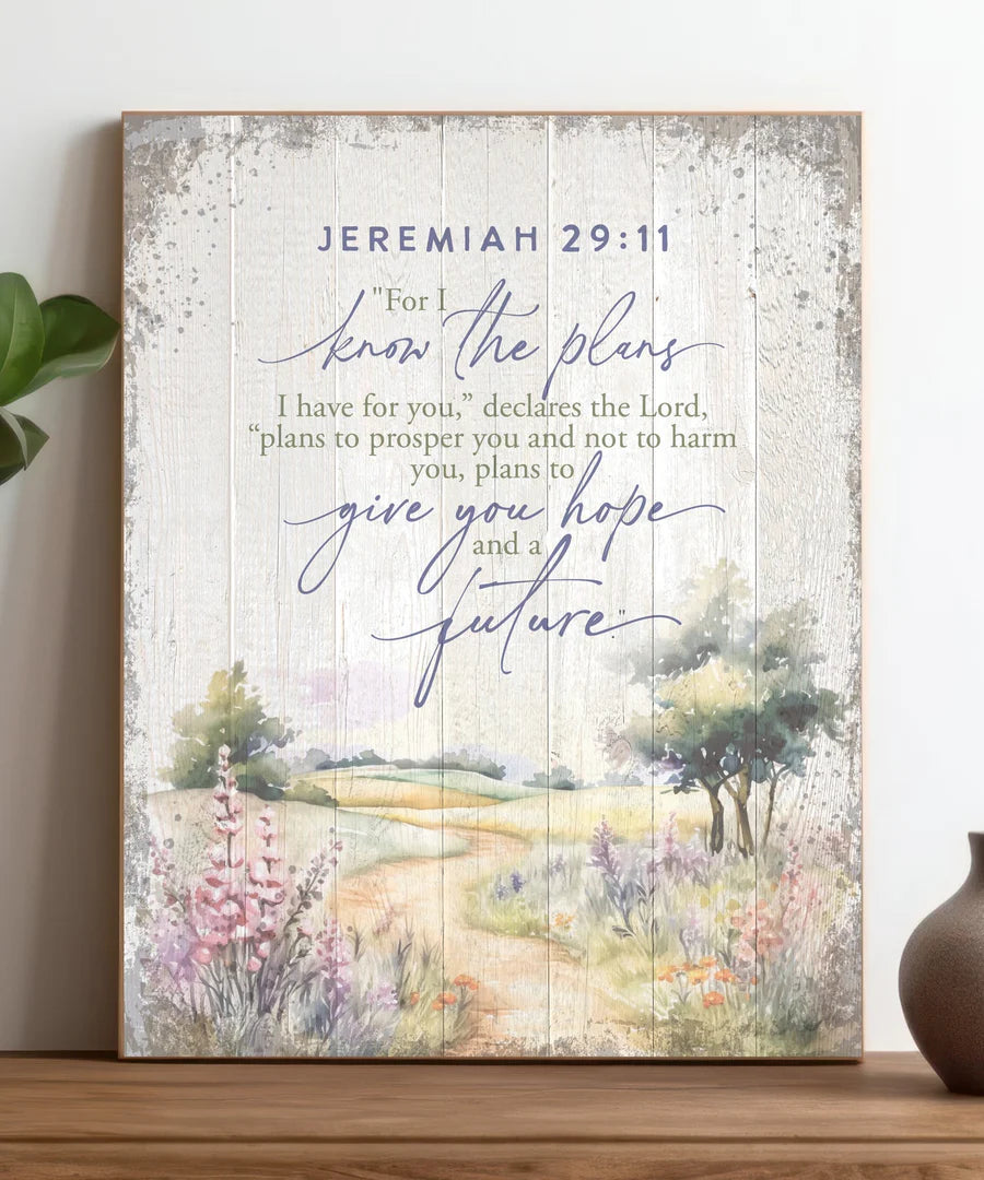 For I Know the Plans 11x15 MDF Statement Board