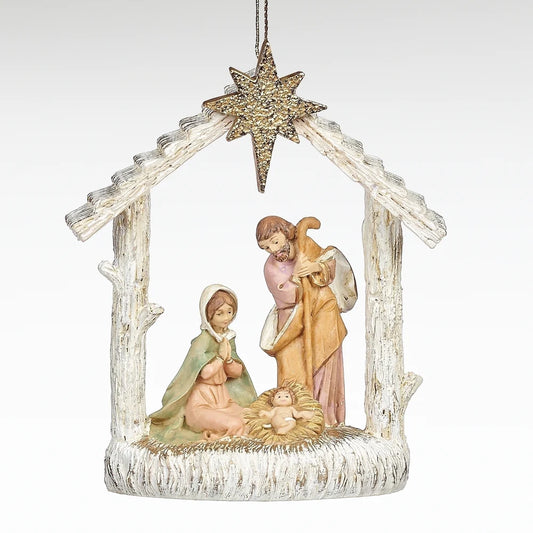 Fontanini Holy Family Stable Ornament