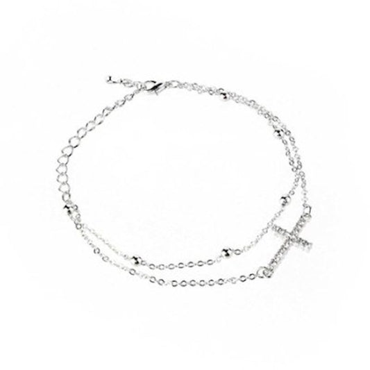 Crystal Cross Bracelet