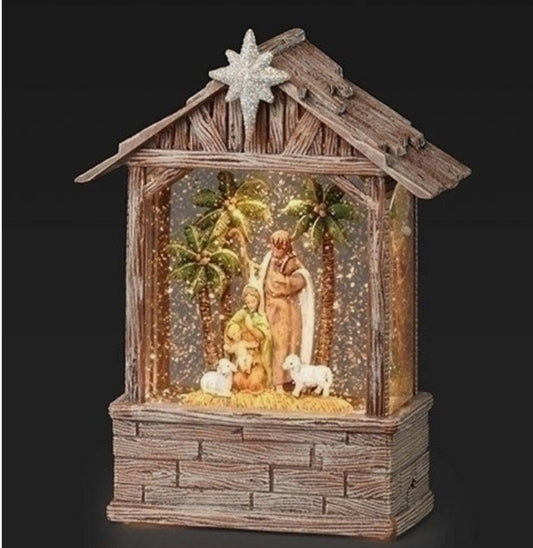 Fontanini LED Swirl Stable Nativty