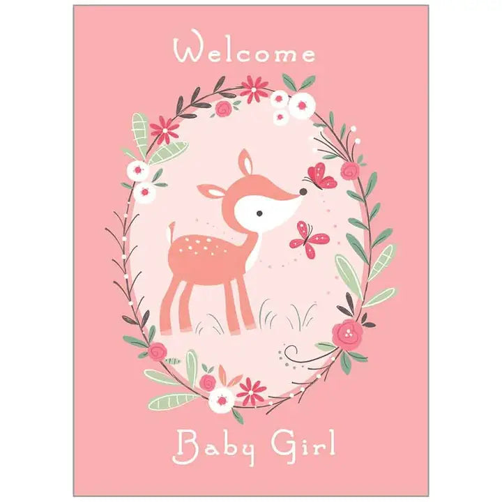 Pink Doe - Faith Baby Girl Card- SCD74473