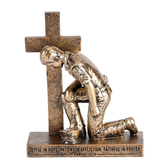 Called To Pray Cross Police Officer, 8"