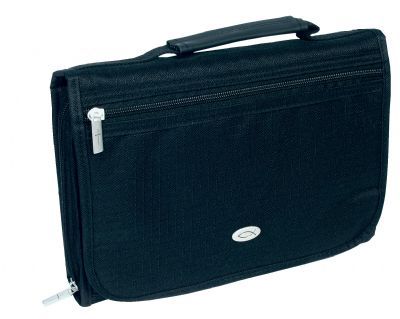 Black Microfiber Three Fold Bible Cover, Large