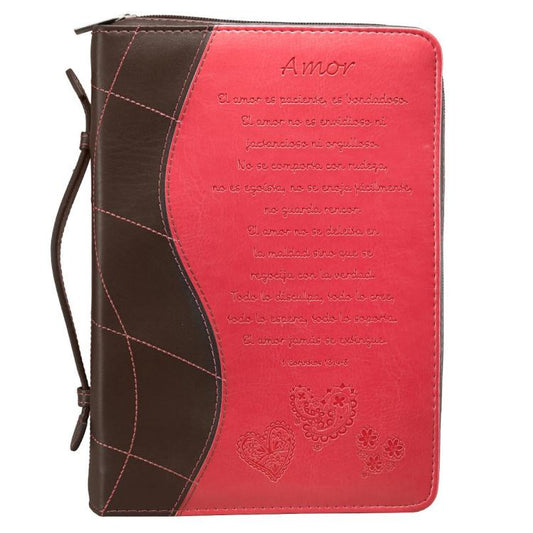 Amor para Biblias Fe, Rosado – 1 Corintios 13:4-8 Large