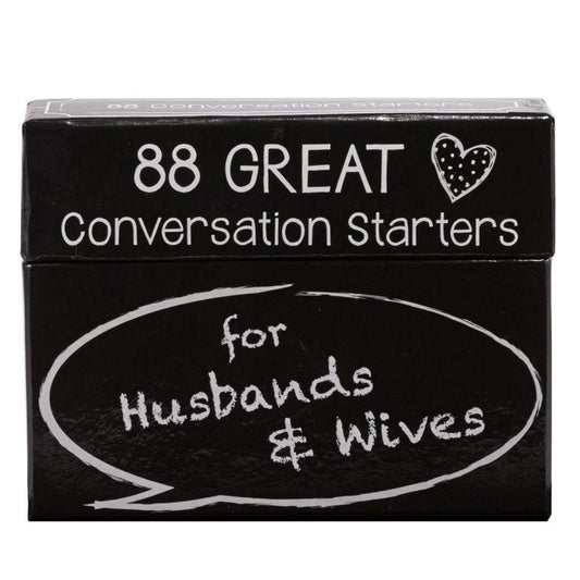 88 Great Conversation Starters for Husbands & Wives