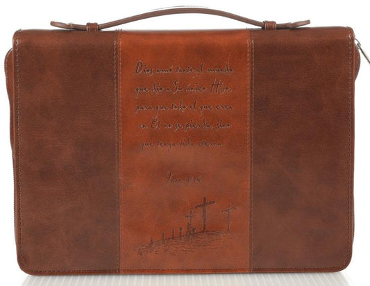 Funda para Biblias Porque tanto amó Dios al mundo – Juan 3:16 Large