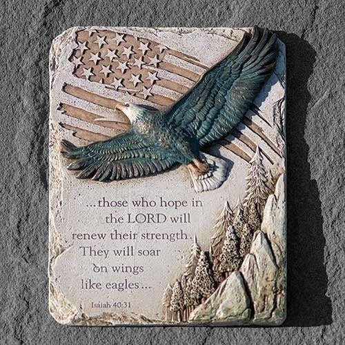 9.25" H EAGLE'S WINGS WALL PLAQUE