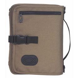 BIBLE COVER KHAKI ORGANIZER POLYSTR XL