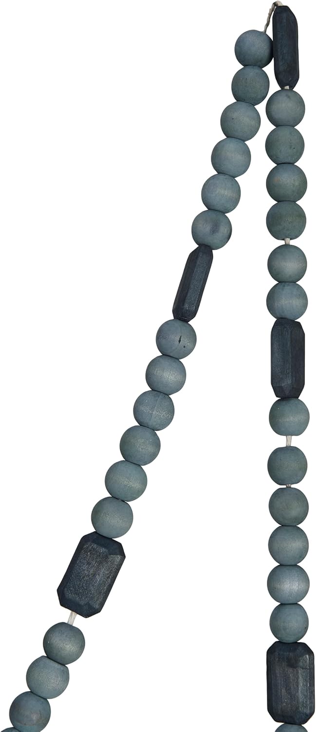 Paulownia Wood Bead Garland, Grey