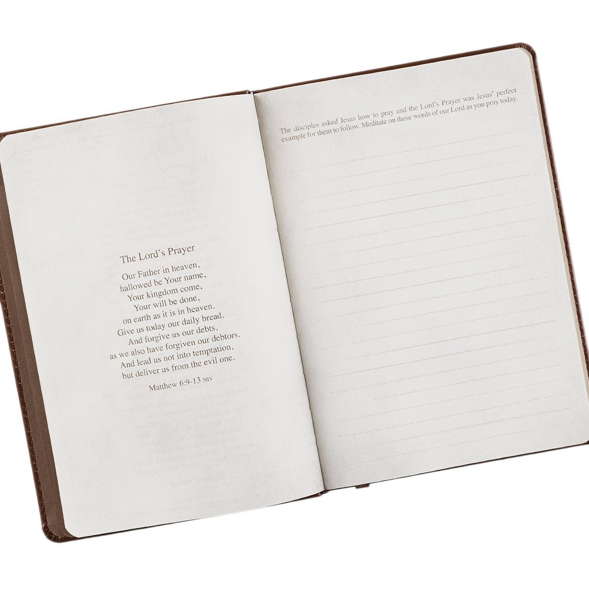 The Lord's Prayer LuxLeather Prayer Journal - Matthew 6: 9-13