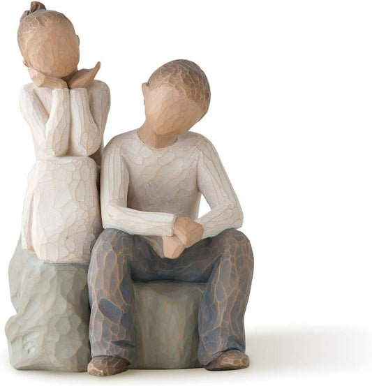 Willow Tree Brother and Sister, Sculpted Hand-Painted Figure