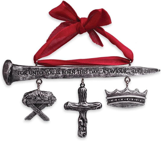 Christmas Ornament Jesus King Nail Resin