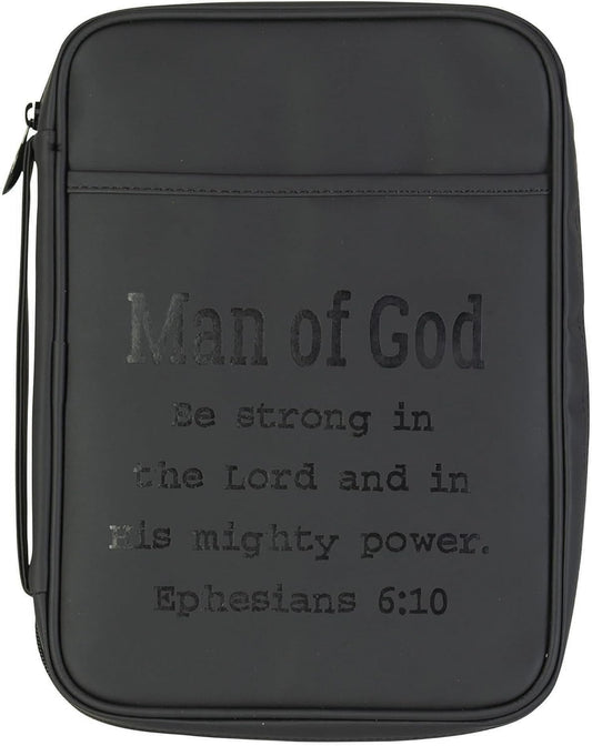 Bible Cover Man Of God Large Black