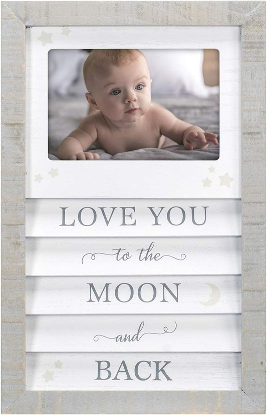 Moon and Back Shutter Picture Frame, 4"x6"