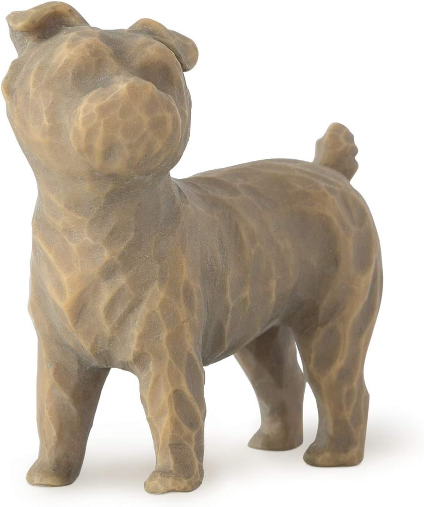 Willow Tree Love My Dog (Small, Standing), Sculpted Hand-Painted Figure
