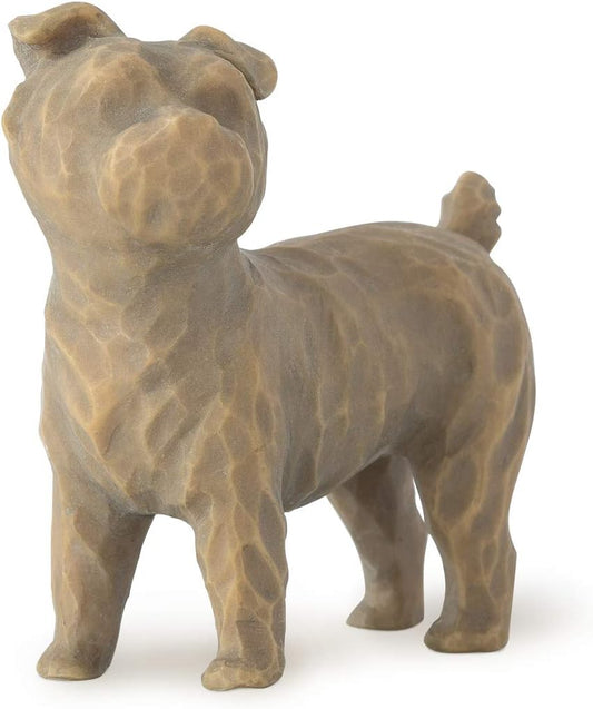 Willow Tree Love My Dog (Small, Standing), Sculpted Hand-Painted Figure