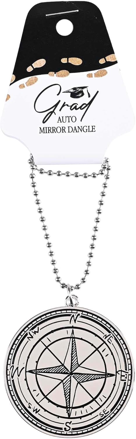 Auto Dangle Graduation Silver Compass